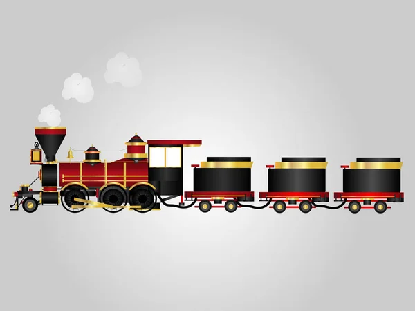 Red Toy Train Vector Image — Stock Photo, Image