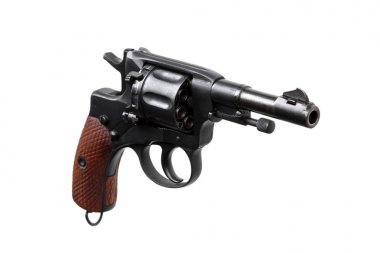 Silah pistole beyaz izole 