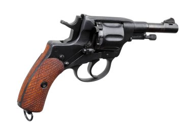 Silah pistole beyaz izole 