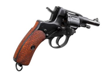 Silah pistole beyaz izole 