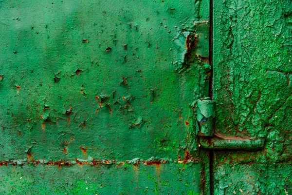 Ржавая зеленая металлическая поверхность — стоковое фото