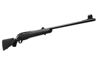 Beyaz izole silah tüfek