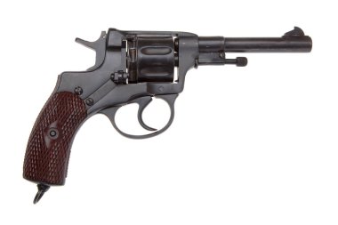 Silah pistole beyaz izole 