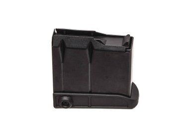 Beyaz izole saldırı tüfek dergi