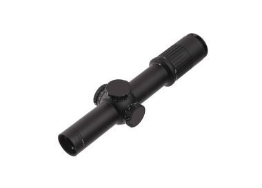 Keskin nişancı ve av tüfekleri için modern optik görme izole bir