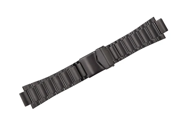 Bracelet en métal pour montres isoler sur un fond blanc. Métal — Photo
