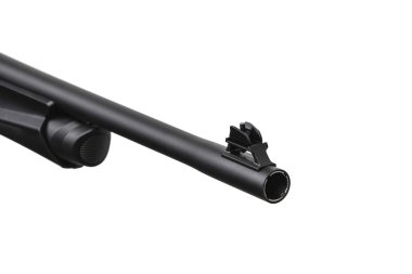 Modern yarı otomatik taktik av tüfeği beyaz backgrou izole