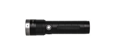 beyaz izole modern siyah metal el feneri