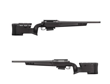 Modern cıvata karabina beyaz arka planda izole