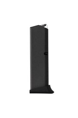 Beyaz yüzeyde tabanca dergisi. Modern bir yarı-otom için klip