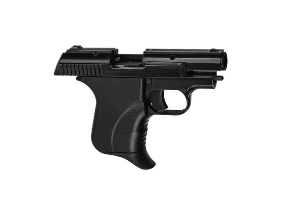 Small black modern pistol. Ladies' pistol. Weapons for hidden we — Stock Photo, Image