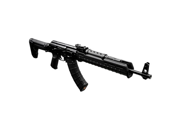 Isolat Automatique Carbine Sur Fond Blanc Armes Pour Police Armée — Photo