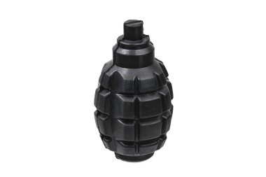 Eğitim ve öğrenim için plastik el bombaları. Beyaz arkaplanda izole et.