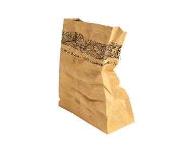 Bir büyük paket beyaz arka plan üzerinde 3d render arkasında gölge yok kağıt