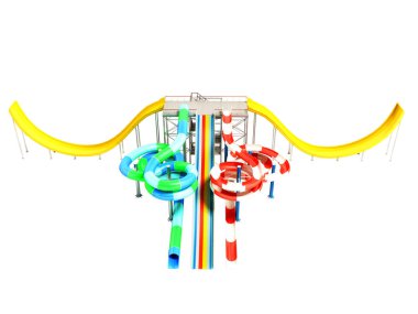 Düz acı sarı ile sürmek ve lunapark treni ile su 