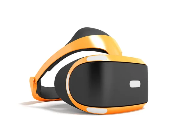 Gafas Realidad Virtual Modernas Para Prefijo Naranja Render Sobre Fondo —  Fotos de Stock