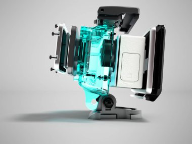 Modern eylem video kamera Ekstrem Sporlar için demonte bir 