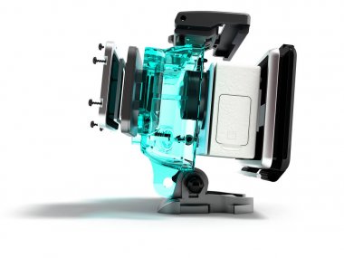 Modern eylem video kamera Ekstrem Sporlar için demonte bir 