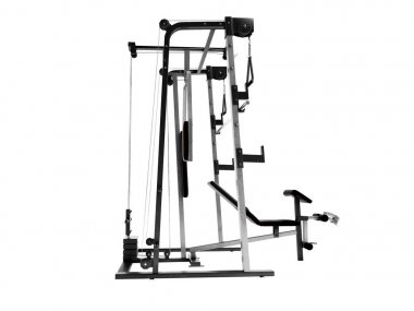 Modern siyah çok fonksiyonlu güç eğitmen üzerinde kahverengi insets ile 