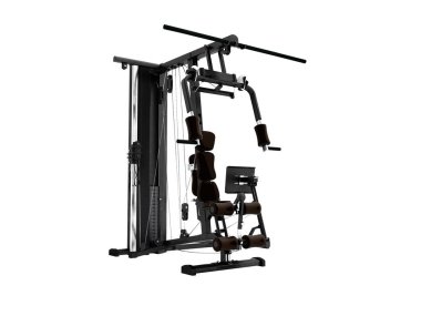 Eğitim Simülatörü kahverengi ekler 3d ren ile Modern siyah spor