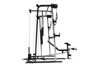 Modern siyah çok fonksiyonlu güç eğitmen üzerinde kahverengi insets ile 