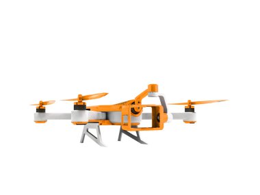 İç metin fütüristik kamera turuncu c ile modern dvd quadrocopter
