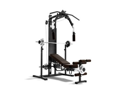 Modern siyah çok fonksiyonlu güç eğitmen brown ile 3d ekler