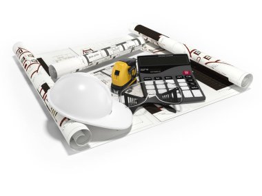 Mühendislik işiyle 3D tasarım konsepti mimari projesi