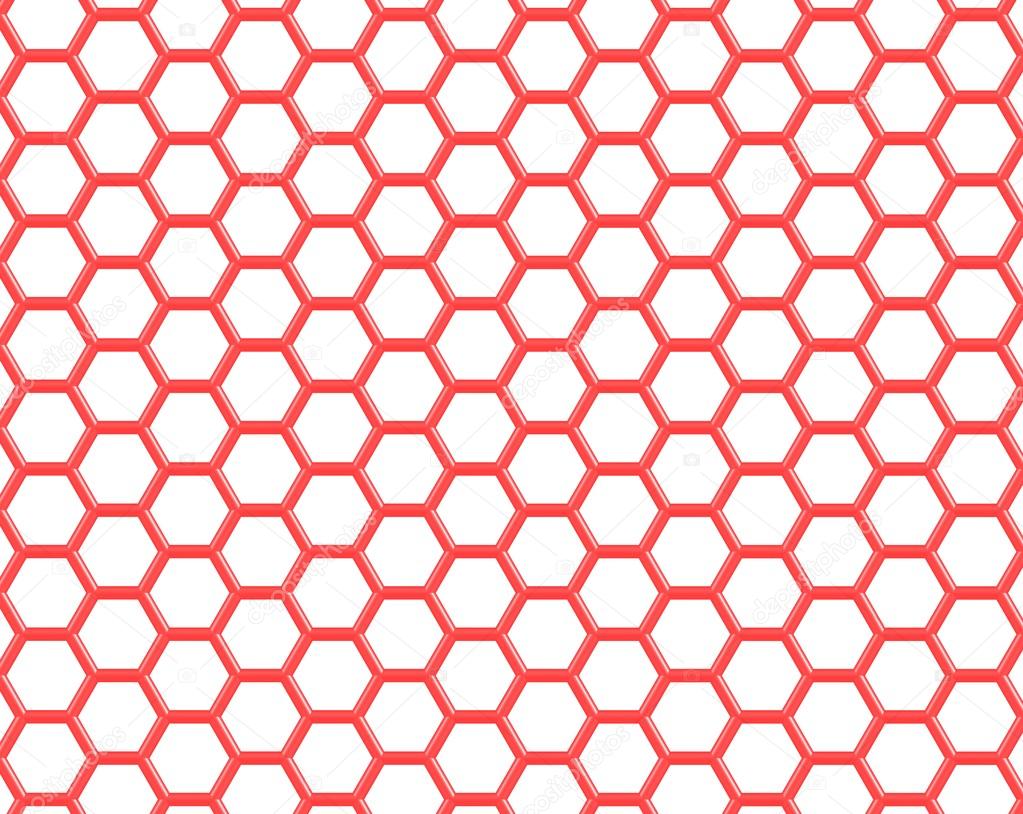 Graphene molecular structure isolated on white