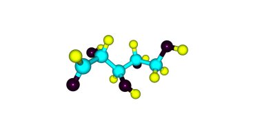 Riboz moleküler yapısı üzerinde beyaz izole