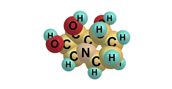 Swainsonine molecular structure isolated on white — Stock Photo, Image