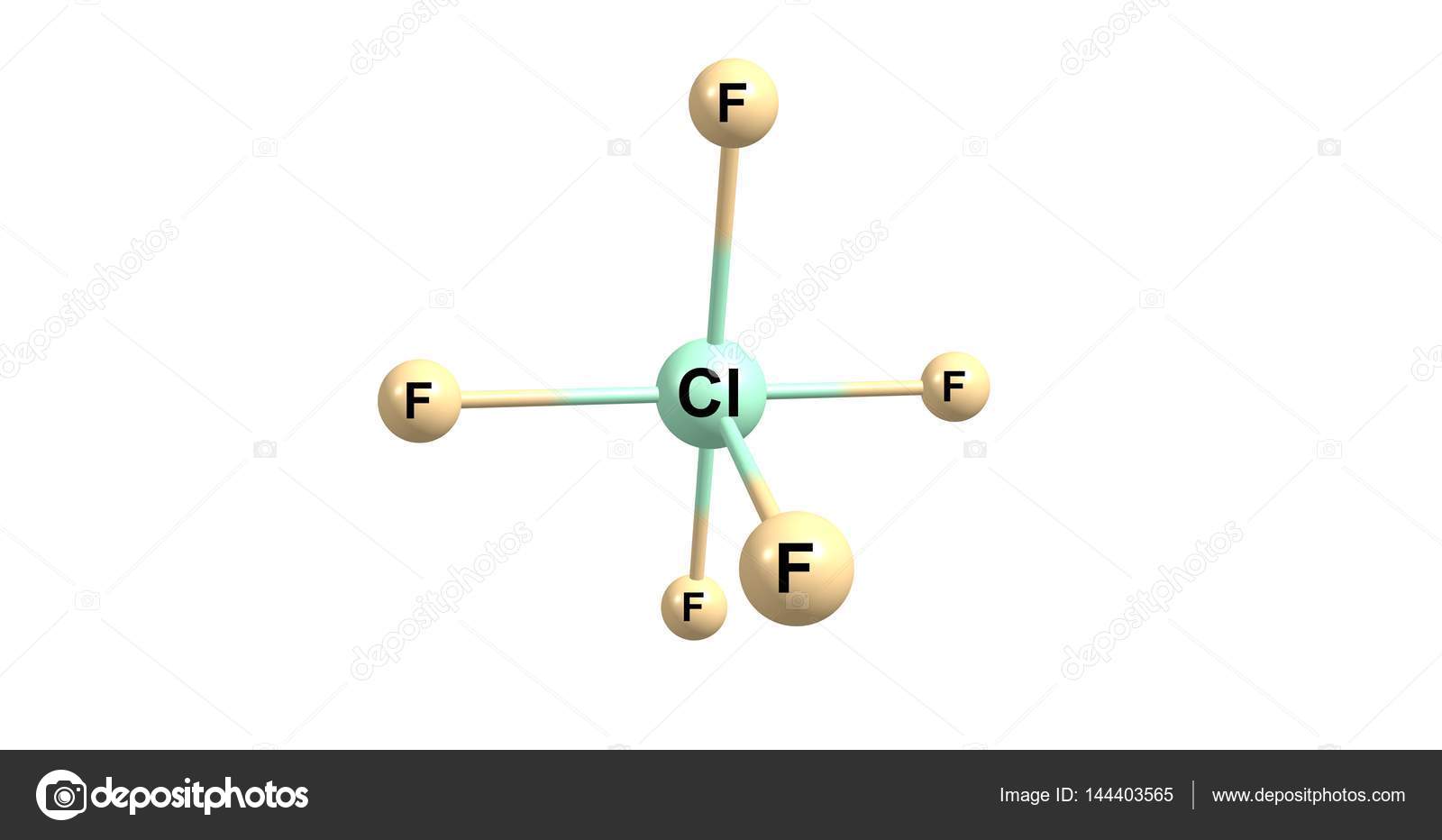 Пентафторид хлора является интергалогенным соединением с формулой ClF5. 