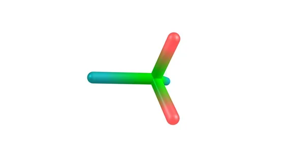 二氯硅烷分子的结构上白色孤立 — 图库照片