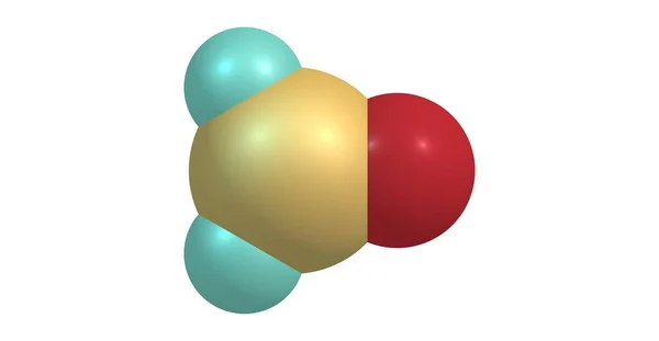Molekulární struktura formaldehyd izolované na bílém — Stock fotografie