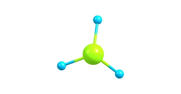 Estructura molecular de fosfina aislada en blanco —  Fotos de Stock