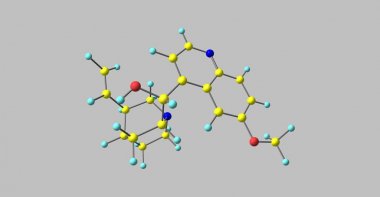 Gri izole kinin moleküler yapısı