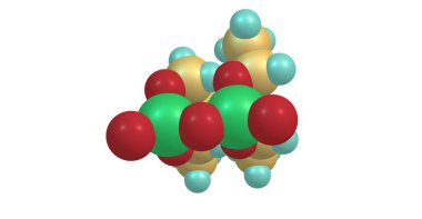 Tetraethyl pirofosfat moleküler yapısı üzerinde beyaz izole