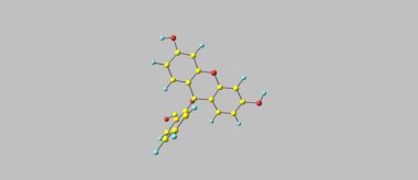 Gri izole floresein moleküler yapısı