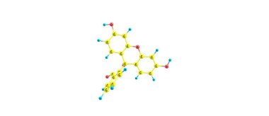 Fluoresein moleküler yapısı üzerinde beyaz izole