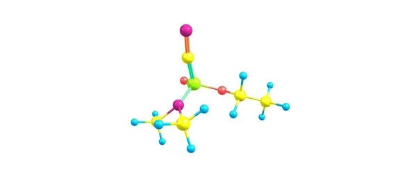 Tabun molekylstruktur isolerad på vit — Stockfoto