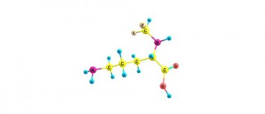 Eflornitin moleküler yapısı üzerinde beyaz izole