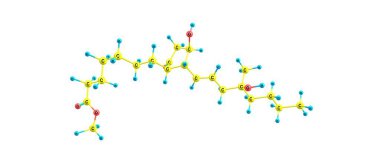 Misoprostol moleküler yapısı üzerinde beyaz izole