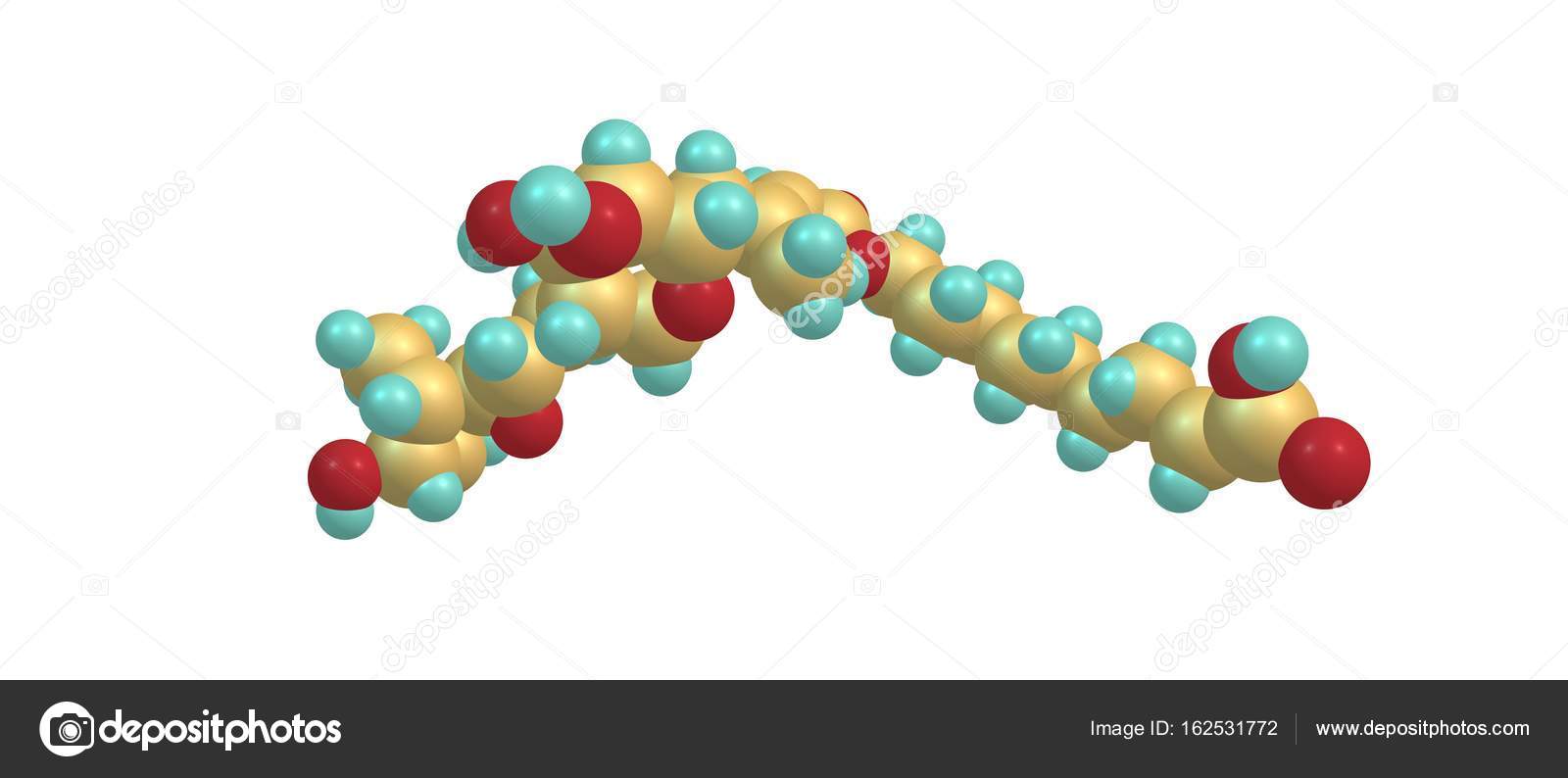 Mupirocin molecular structure isolated on white — Stock Photo © olla