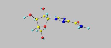 Gri izole ribavirin moleküler yapısı