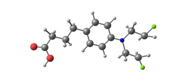 Beyaz izole ve moleküler yapısı