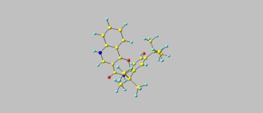 Gri izole Ivacaftor moleküler yapısı