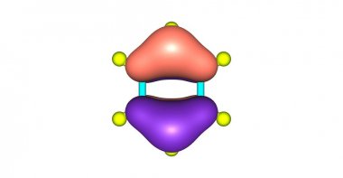 Beyaz izole benzen Moleküler orbital