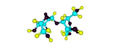 Beyaz izole laktuloz moleküler yapısı