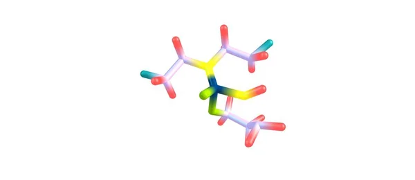 环磷酰胺分子结构上白色孤立 — 图库照片