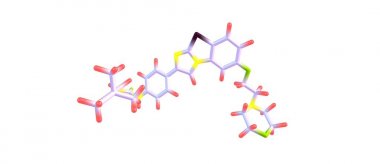Quizartinib moleküler yapısı üzerinde beyaz izole